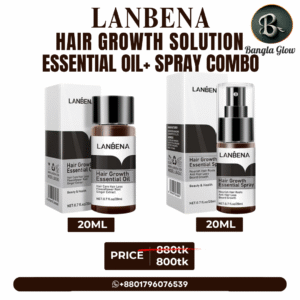 Lanbena Hair Growth Combo – Essential Spray (20ml) + Essential Oil (20ml)