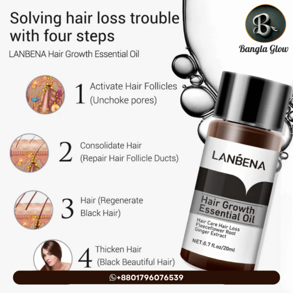 Lanbena Hair Growth Essential Oil – 20ml