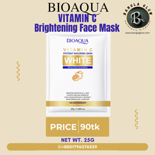 Bioaqua Vitamin C Brighten Face Mask – Potent Nourish Skin (25g)
