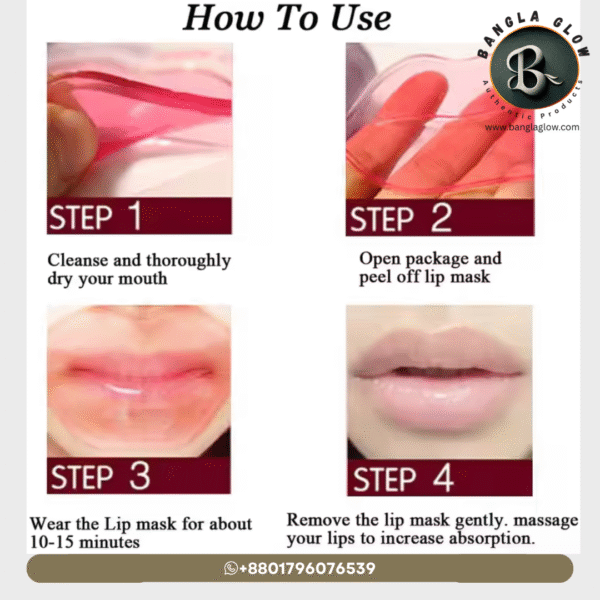 Laikou Korea Snail Collagen Lip Mask – 8g - Image 4