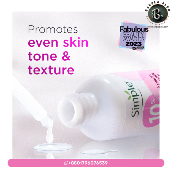 Simple 10% Niacinamide (Vitamin B3) Serum – Clearer Skin, Even Tone & Oil Control