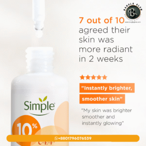 Simple Booster Serum 10% Vitamins C + E + F – Brighten, Nourish & Protect