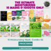 15pcs Moisturizing & Acne-Control Mask Combo
