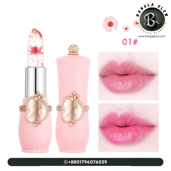 Transparent Color Changing Jelly Lipstick (Single Piece) – Emaymei 6 Flavors - Image 2