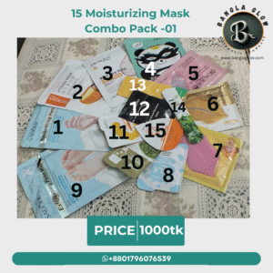 15pcs Hydrating & Glow Mask Combo – Bangla Glow