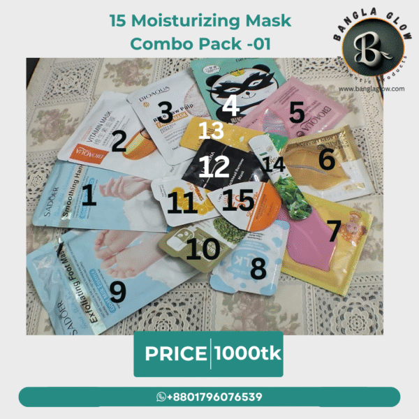 15pcs Hydrating & Glow Mask Combo – Bangla Glow