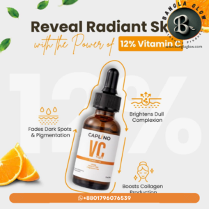 Caplino 12% Vitamin C Serum – Brightening & Dark Spot Correction (30ml)