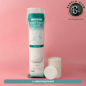 Caplino Cosmetic Cotton Pads — 100% Cotton, Lint-Free (100 pcs)