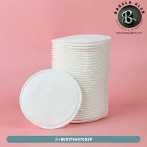 Caplino Cosmetic Cotton Pads — 100% Cotton, Lint-Free (100 pcs)