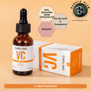 Caplino 12% Vitamin C Serum – Brightening & Dark Spot Correction (30ml)