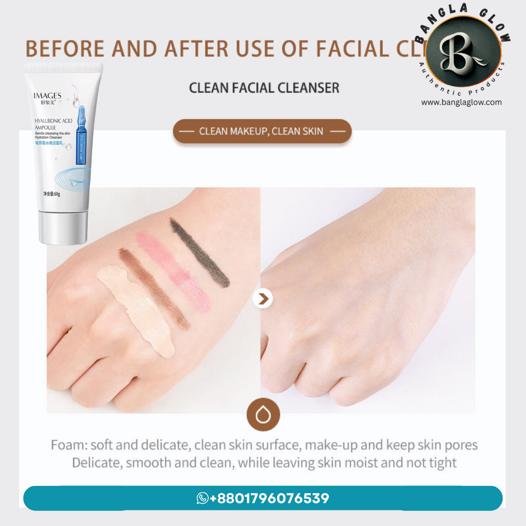 Hyaluronic Acid Skin Care Combo – Cleanser + 2 Masks + Cream + Sunscreen - Image 2
