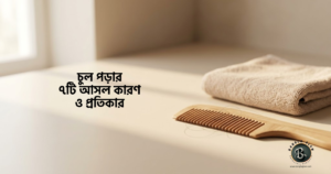 চুল পড়ার কারণ ও প্রতিকার — চিরুনিতে ঝরে পড়া চুল