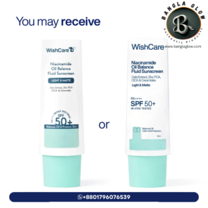 WishCare Niacinamide Oil Balance Fluid Sunscreen SPF 50 PA++++ – 50g (তৈলাক্ত ত্বকের সানস্ক্রিন) - Image 3